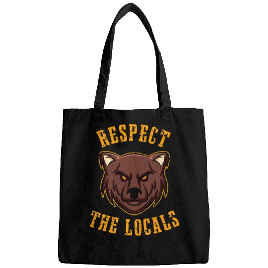 Bear Pet Respect the Locals with a Mean Looking Bear Nature Lover Bags