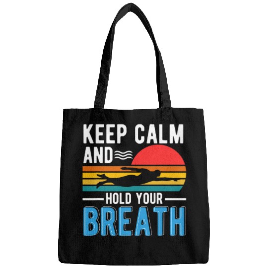 Keep Calm and Hold Your Breath Freediving Holding Breath Bags