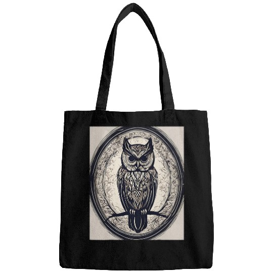 Owl Pet Shadowed Owl Silent Night Observer Bags