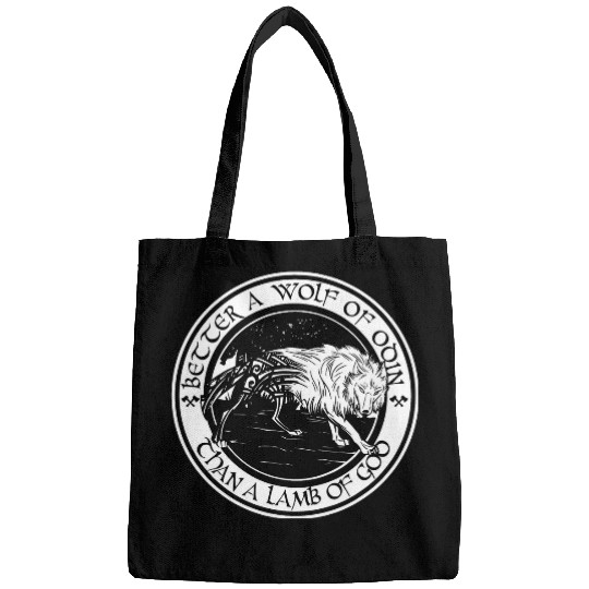 Odin Valhalla Lamb of god Fenrir Viking Norse mythology Bags