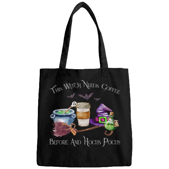 Coffee Fun this witch needs coffee bee any hocus pocus halloween 3 Bags