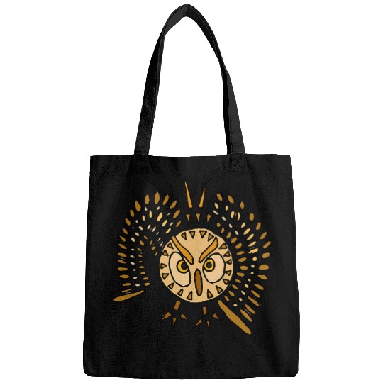 Owl Pet Smiletodaytees Cool Owl in Flight Abstract Art Bags