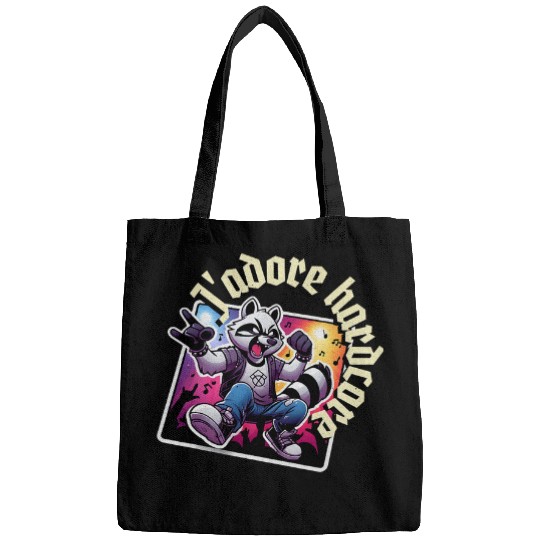 Raccoon Pet J adore I Adore Hardcore Cute Raccoon Hardcore Dancing Bags