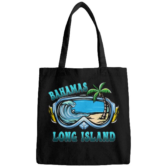 Long Island Bahamas Vacation Beach Bags