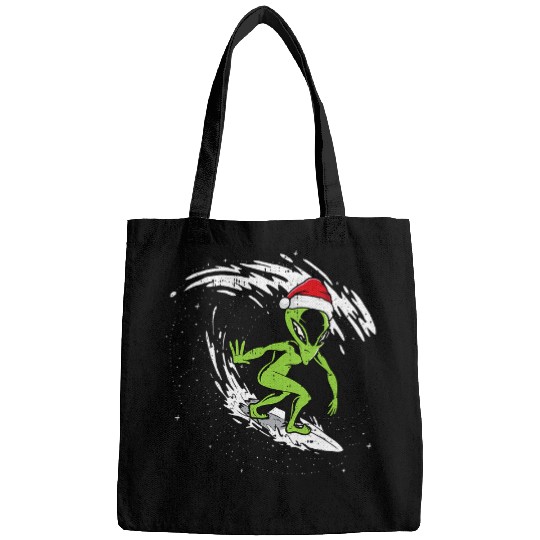 Surf Life Alien Christmas In July Beach Summer Vacation Surfer Bags