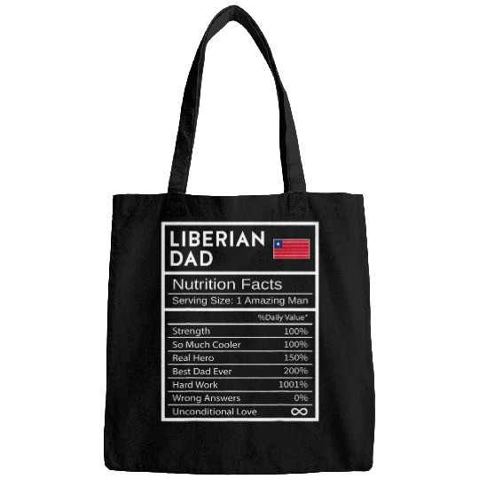 Liberian Dad Nutrition Facts National Pride Gift For Dad Bags