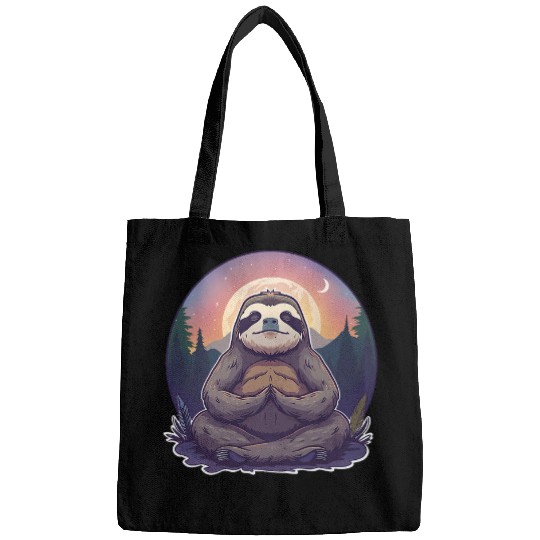 Sloth Pet Meditation Sloth Spirituality Yoga Hindu Buddhist Nature Bags