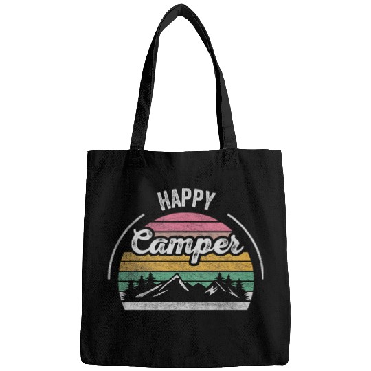 Retro vintages Happy Camper Funny Camping s Camper Gifts Bags