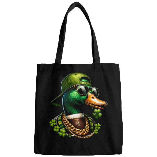 Saint Patricks Call Me Lucky Mallard Duck St Patricks Day 1 Bags