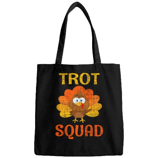 Turkey Trot Squad Funny Thanksgiving Day Running Costume Bags