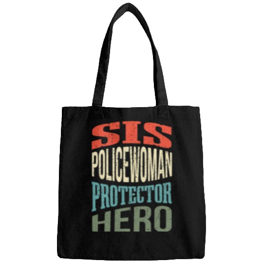 Sis Policewoman Protector Hero Sissy Profession Superhero Bags