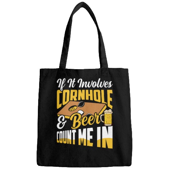 Beer Fun If It Involves Cornhole Beer Count Me In Bean Bag Player Bags