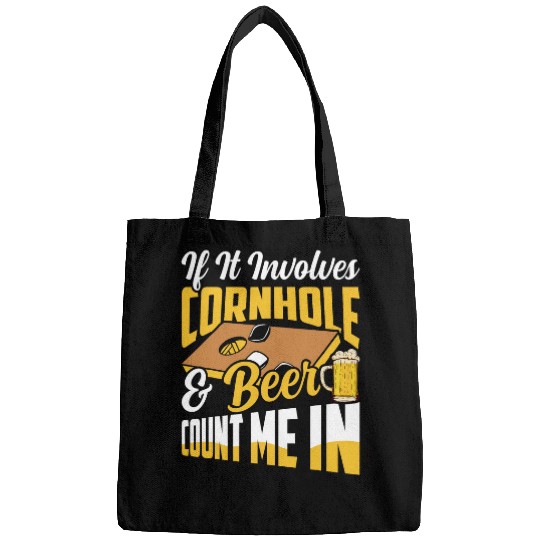 Beer Fun If It Involves Cornhole Beer Count Me In Bean Bag Player Bags