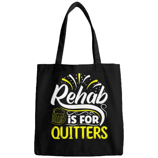 Rehab is for Quitters Funny Beer Lover Drinking Party Gift Bags