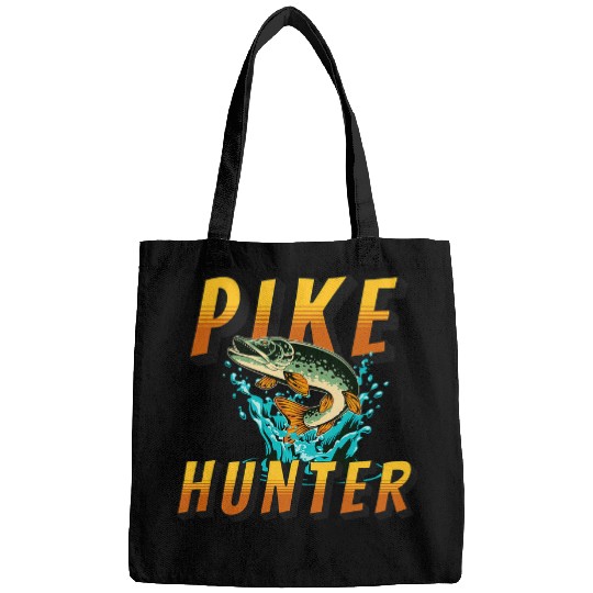 Pike Hunter Northern Pike Fishing Whisperer Angler Fishermen Bags