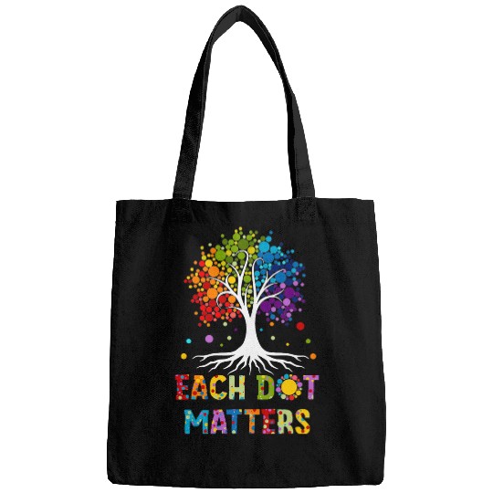 International Dot Day Each Dot Matters Unity Tree Polka Dot Bags