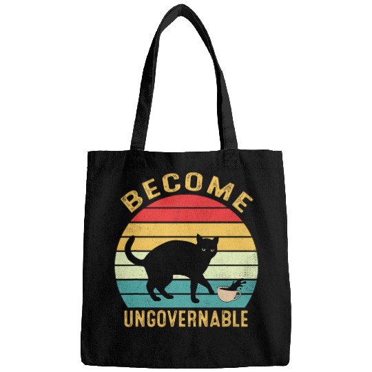 Coffee Fun Become Ungovernable I Do What I Want Funny Cat Coffee Bags