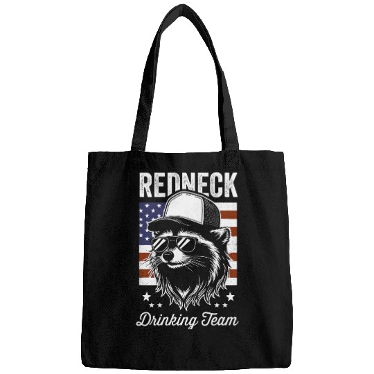 Raccoon Pet Redneck Raccoon Mullet White Trash Party Attire Hillbilly Bags
