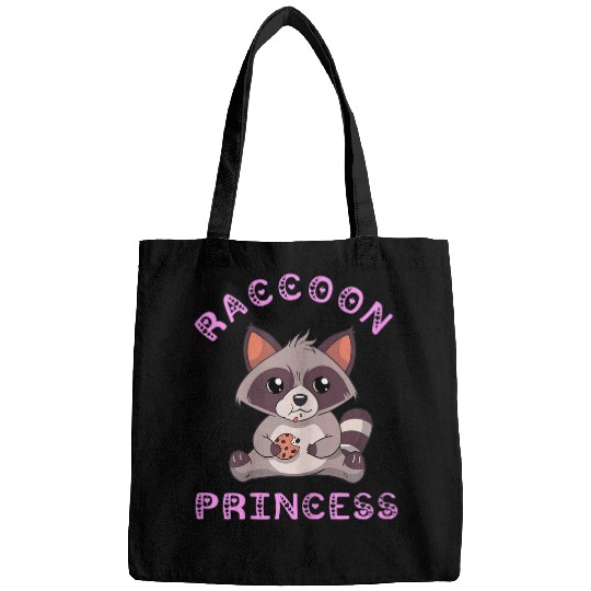 Raccoon Pet Princess Garbage Trash Animal Mammal Trashy Raccoon Bags