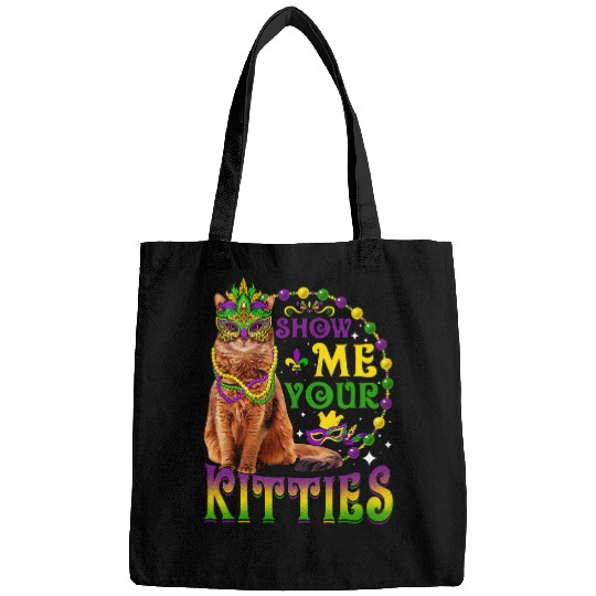 Show Me Your Kitties Cute Mardi Gras Somali Cat Bags