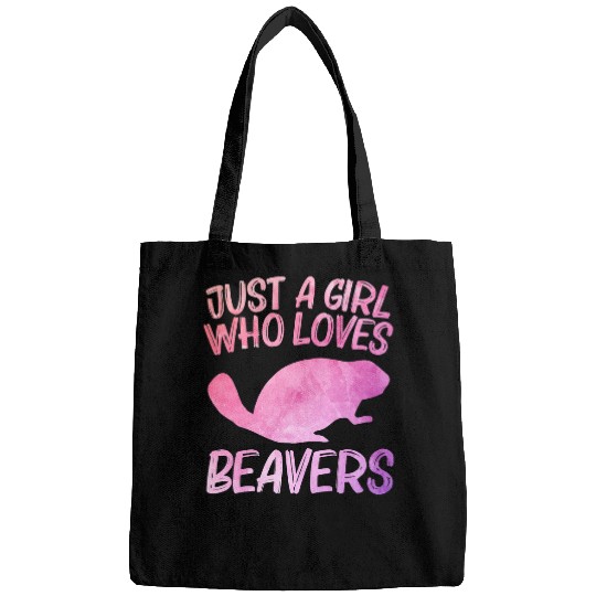 Just A Girl Who Loves Beavers Gift For Women Rodent Kit Bags