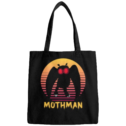 Retro Vaporwave Cryptid Mythical Monster Mothman Bags