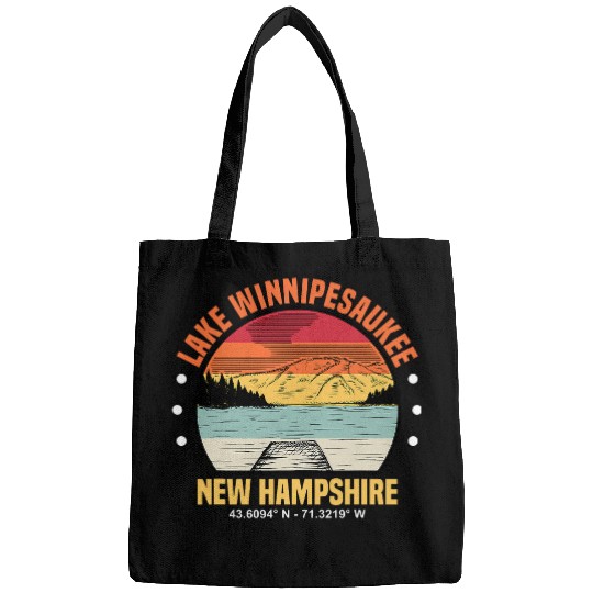 Lake Winnipesaukee New Hampshire Fishing Hiking Camping Bags