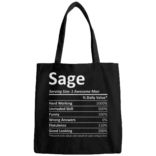 SAGE Nutrition Funny Birthday Personalized Name Gift Idea Bags