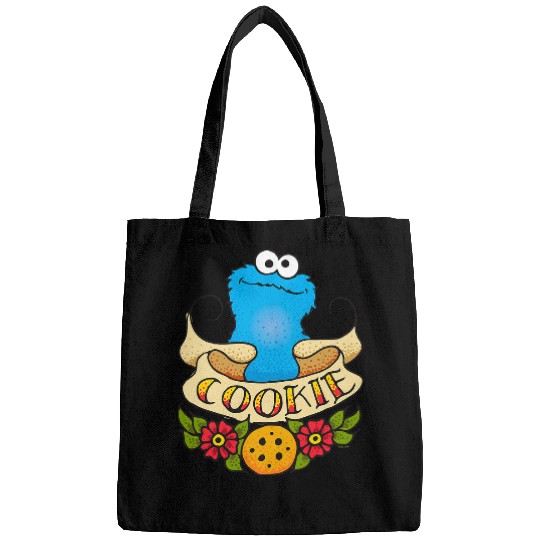 Sesame Street Cookie Monster Cookie Tattoo Bags