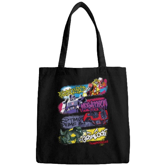 Kids Transformers Classic Characters Graffiti Panels Mashup Bags
