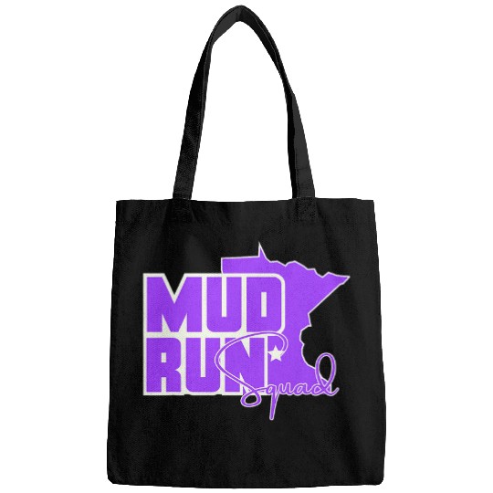 Minnesota Mud Run Squad Mudding Princess MN State Outline Bags