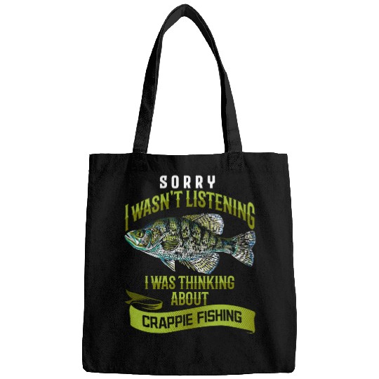 Fishing Crappie Fishing Hobby For Fisherman Angler Fish Lover9 Fisher Bags
