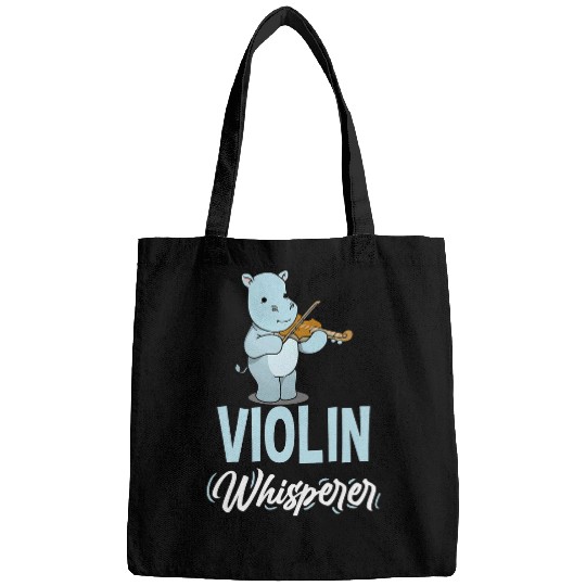 Hippo Pet Violin Whisperer Hippo Violinist Bags