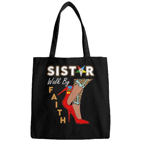 OES SiStar Leopard Walk By Faith Eastern Star Thanksgiving Bags