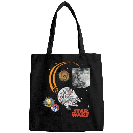 Star Wars Classic Millennium Falcon Flying Out Of Pocket Bags
