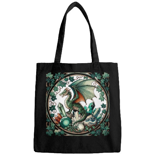 Dragon Pet Crystal Ivy Dragon Illustration Gemstone Dragons Bags