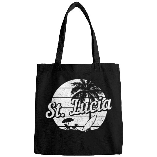 St Lucia Surf vintages Souvenir Beach Surfer Bags