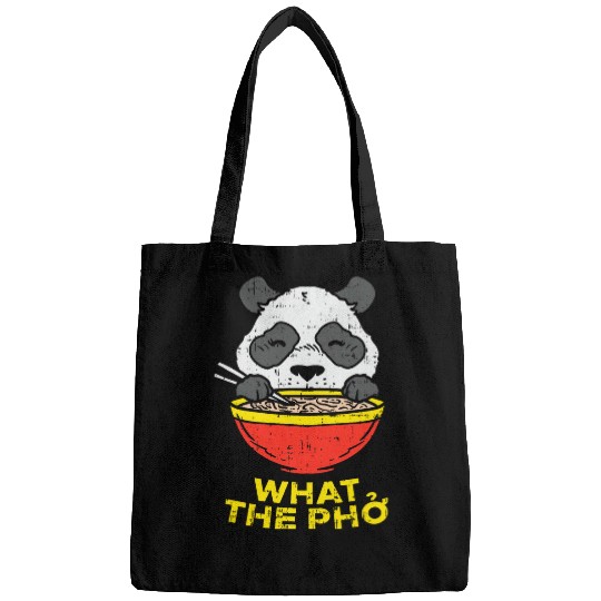 Panda Pet What The Pho I Funny Panda Chinese Food Ramen Noodle Bags