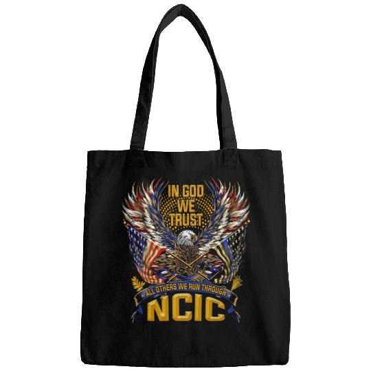 Police Officers NCIC Law Enforcement In God We Trust Bags