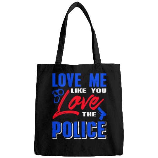 Love Me Like You Love The Police Cool Retro Present Gift Bags