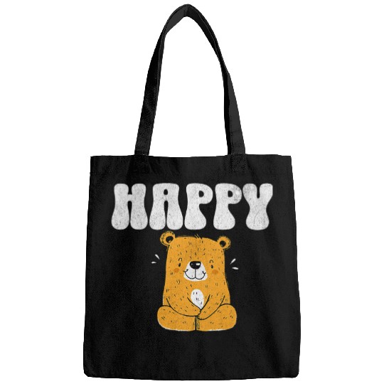 Bear Pet Cheerful Bear Illustration for Joyful Bags