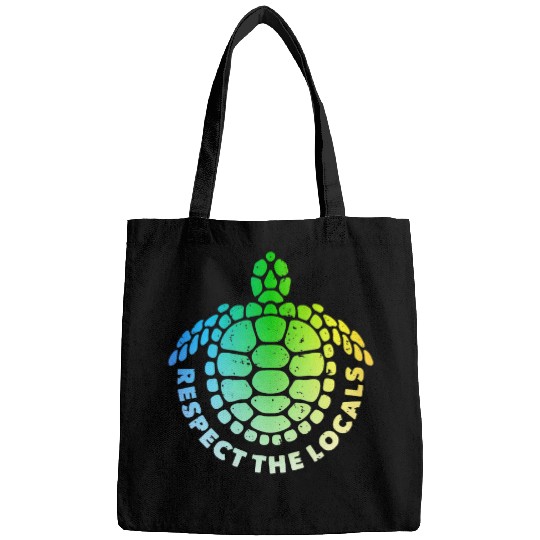 Turtle Pet Hawaiian Sea Turtle Ocean Animal Respect the Locals Turtles Bags