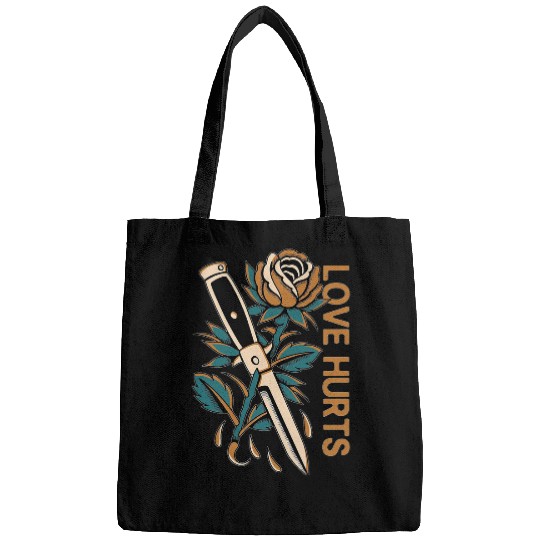 Love Hurts x Rose x Switchblade Traditional Bags