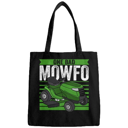 One Bad Mowfo Funny Gardener Lawn Mowing Bags