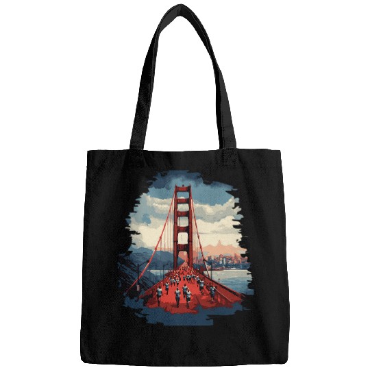 San Francisco Marathon Iconic Golden Gate Bridge Running Bags