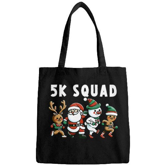 Running Christmas 5k Squad Fun Run Matching xmass Runner Bags