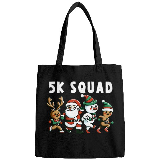 Running Christmas 5k Squad Fun Run Matching xmass Runner Bags