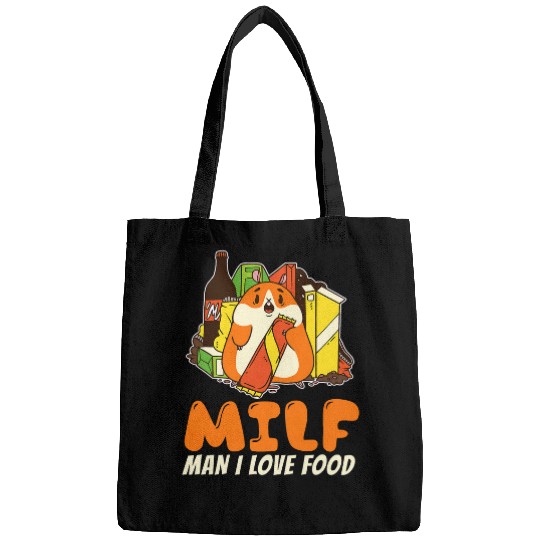 Hamster Pet Man I Love Food Hamster Hungry Cute Kawaii Candy Funny Gag Bags