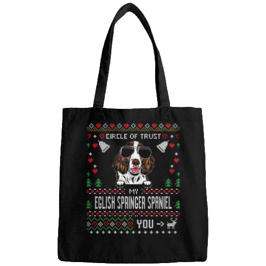 Circle Of Trust My Eglish Springer Spaniel Funny Ugly Bags