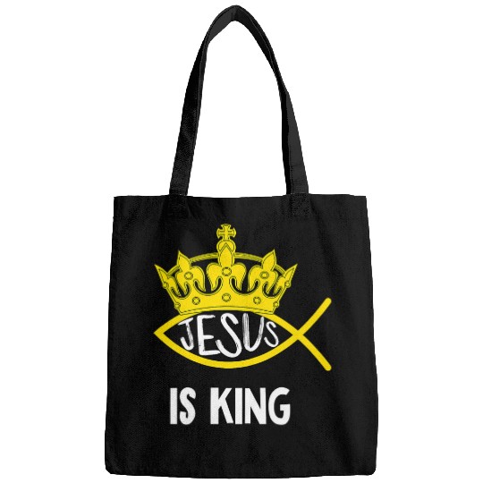 Christian Jesus is King Ichtys Faith Jesus Ichthys4m3 Christ Bags